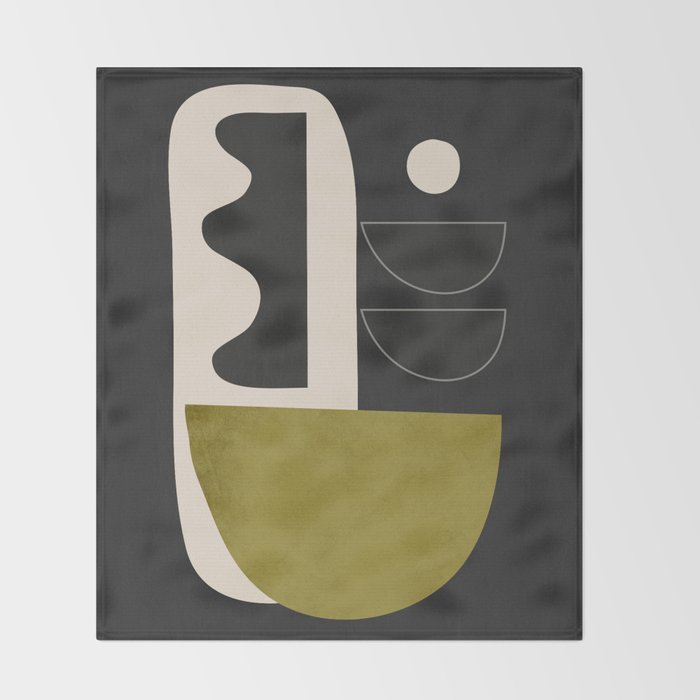 Abstract Minimal Shapes 122 Throw Blanket Gallery Image 2