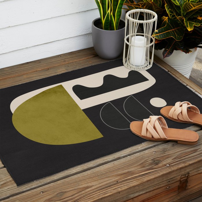 Abstract Minimal Shapes 122 Outdoor Rug Gallery Image 2