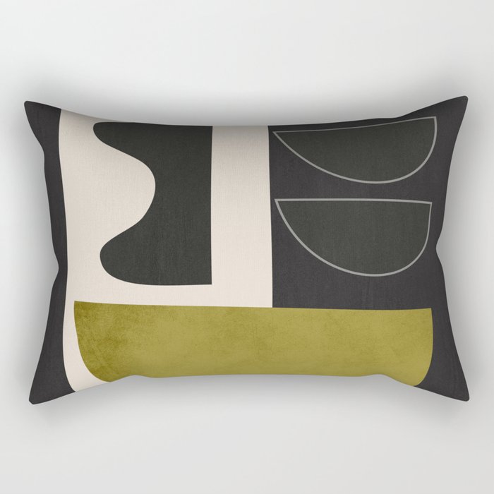 Abstract Minimal Shapes 122 Rectangular Pillow Gallery Image 1
