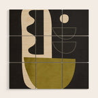 Abstract Minimal Shapes 122 Wood Wall Art Gallery Image 1