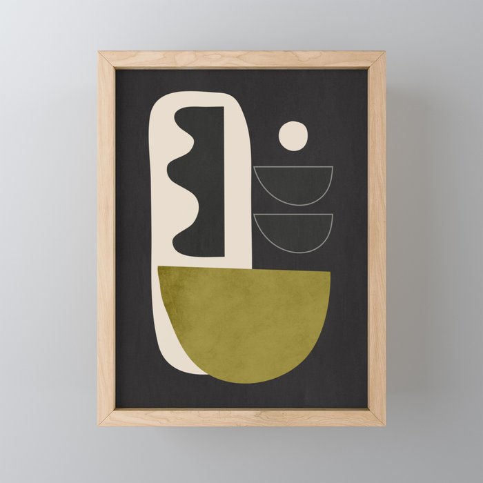 Abstract Minimal Shapes 122 Mini Art Print Gallery Image 1