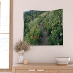 Wildflower Hike Wall Tapestry Gallery Image 2