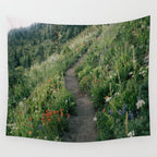 Wildflower Hike Wall Tapestry Gallery Image 4
