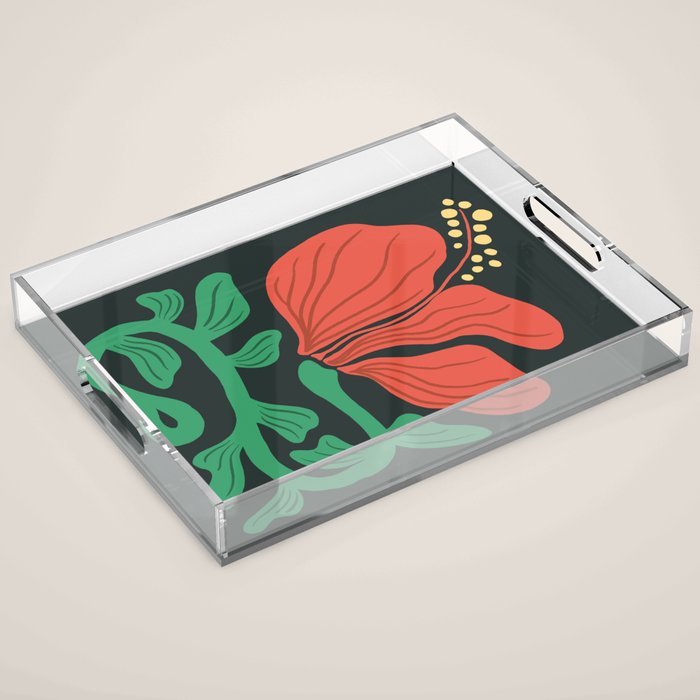 Hibiscus III  Acrylic Tray Gallery Image 1