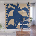 Minimalist Rabbit 6 Wall Mural Gallery Image 1