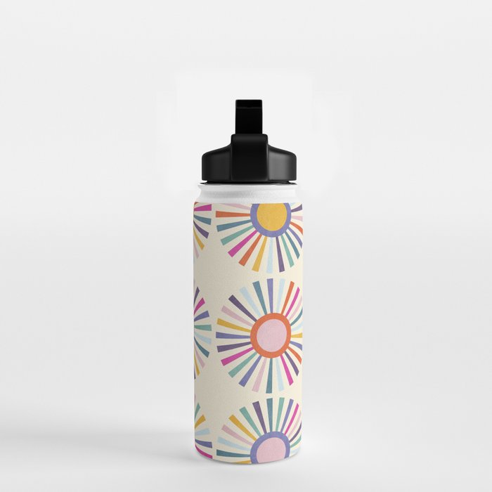 sun sun shine abstract retro mid century modern Water Bottle Gallery Image 2