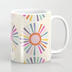 sun sun shine abstract retro mid century modern Coffee Mug Gallery Image 1