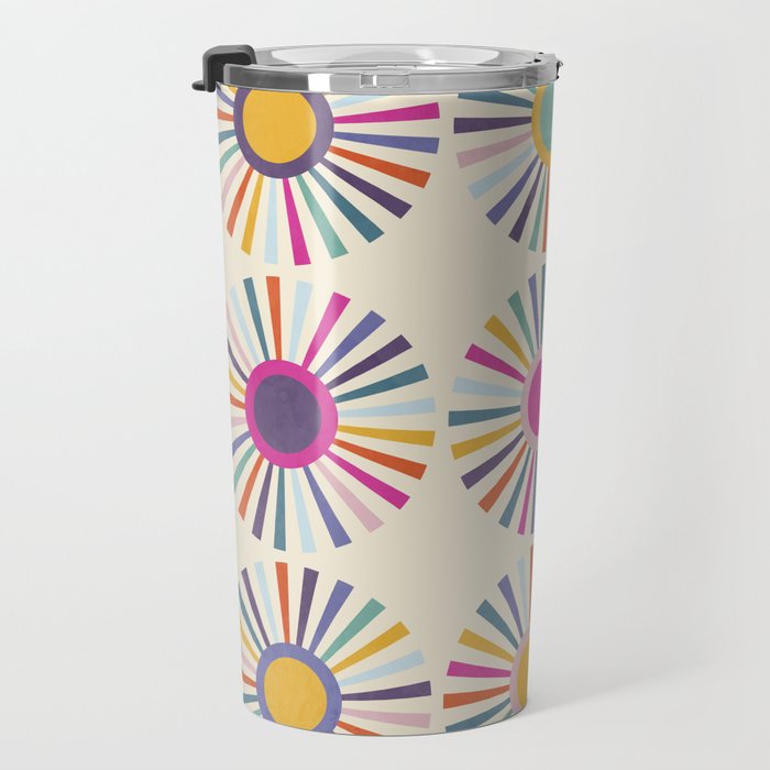 sun sun shine abstract retro mid century modern Travel Mug Gallery Image 3