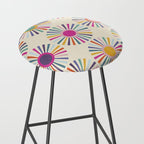 sun sun shine abstract retro mid century modern Stool Gallery Image 2