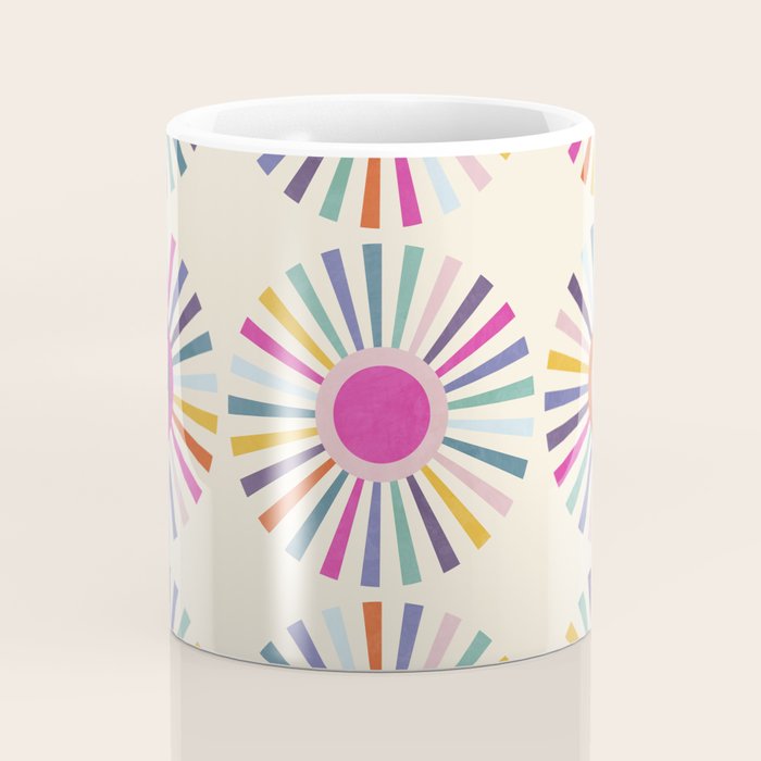 sun sun shine abstract retro mid century modern Coffee Mug Gallery Image 4