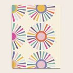 sun sun shine abstract retro mid century modern Notebook Gallery Image 4