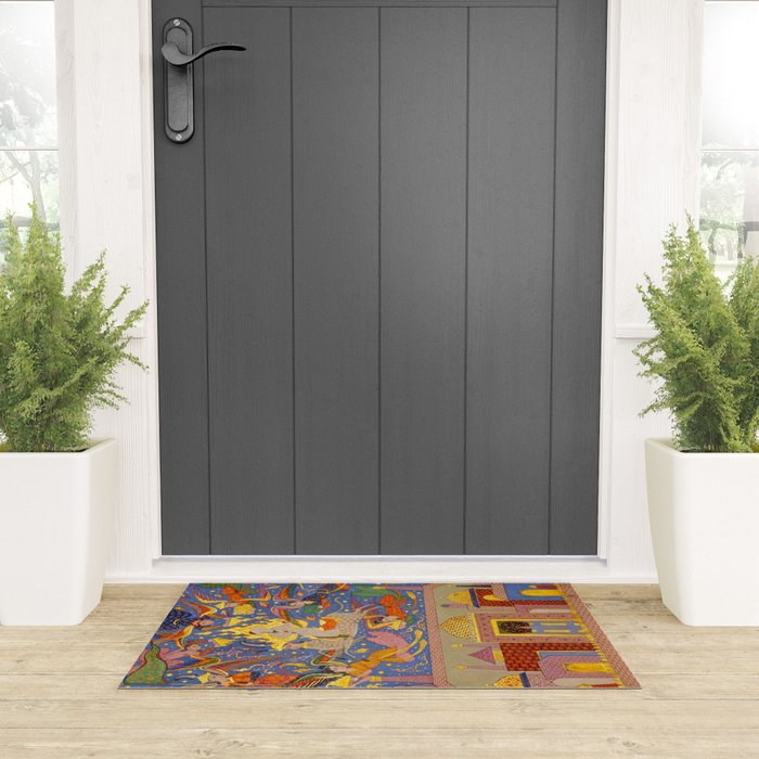 Miraj: The Night Journey  Islamic Antique Art  Welcome Mat Gallery Image 3