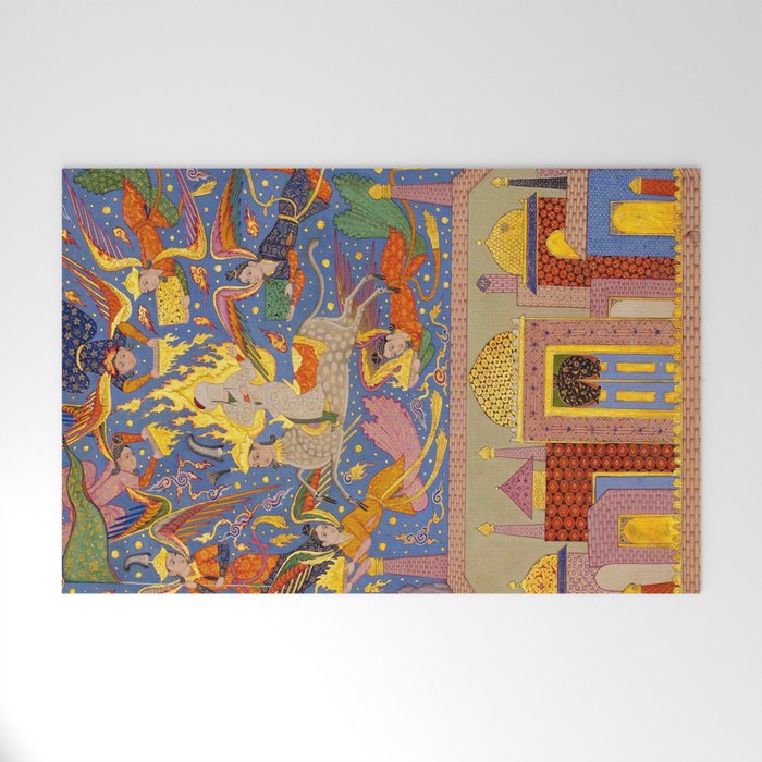 Miraj: The Night Journey  Islamic Antique Art  Welcome Mat Gallery Image 1