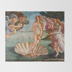 The Birth of Venus Throw Blanket Gallery Image 2