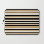 Classic Stripes VII - Neutral Vintage Laptop Sleeve Gallery Image 1