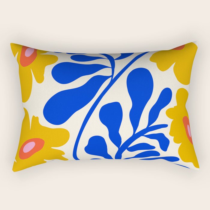 Sapphire Sunshine Garden Rectangular Pillow Gallery Image 2