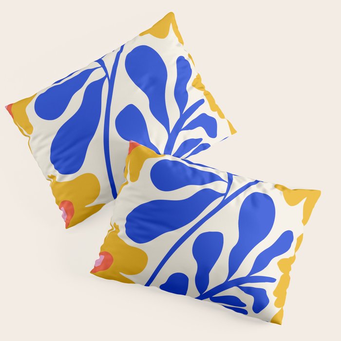 Sapphire Sunshine Garden Pillow Sham Gallery Image 1