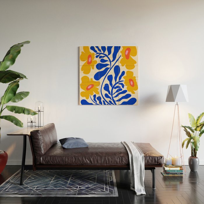 Sapphire Sunshine Garden Wood Wall Art Gallery Image 2