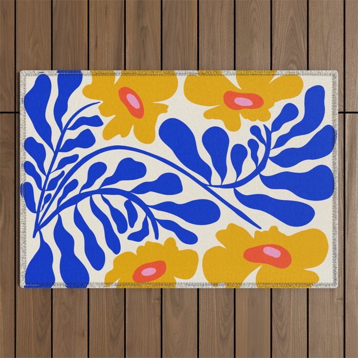 Sapphire Sunshine Garden Outdoor Rug Gallery Image 1
