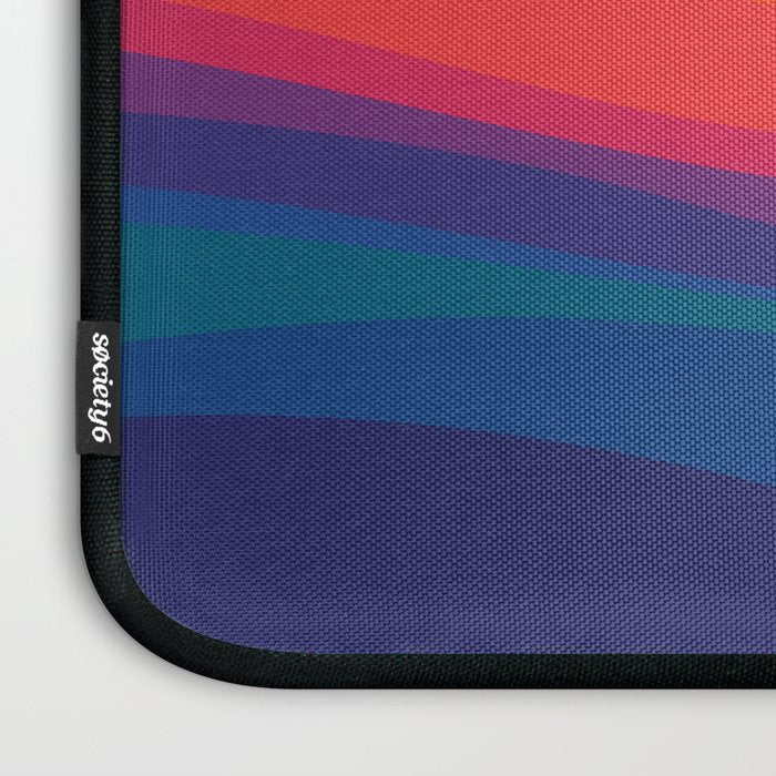 Sacred Geometric Waves: Retro 80s Edition Laptop Sleeve Gallery Image 3