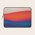 Sacred Geometric Waves: Retro 80s Edition Laptop Sleeve Gallery Image 1