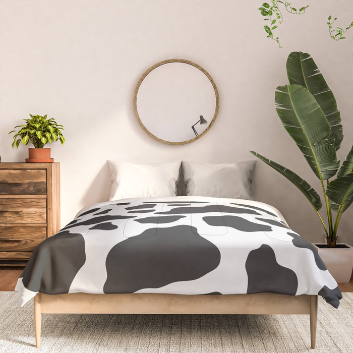 Black and White Cow Print Comforter Gallery Image 3