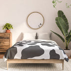 Black and White Cow Print Comforter Gallery Image 3