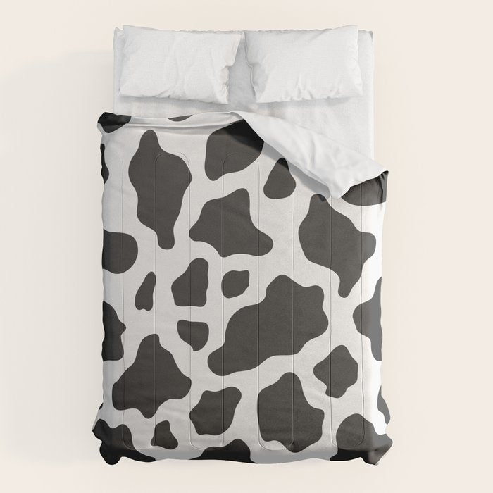 Black and White Cow Print Comforter Gallery Image 1