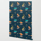 Dinosaurs Floating on an Asteroid Wallpaper Gallery Image 2