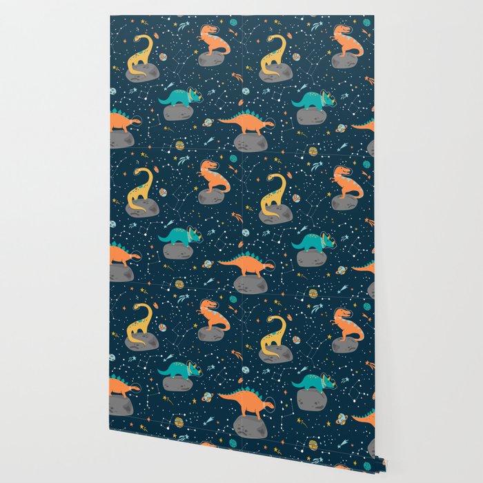 Dinosaurs Floating on an Asteroid Wallpaper Gallery Image 2