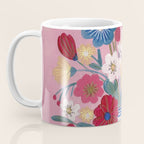 Still life Delft Blue Vase Bouquet Bright colours Coffee Mug Gallery Image 3