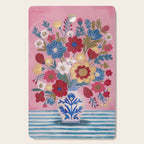 Still life Delft Blue Vase Bouquet Bright colours Cutting Board Gallery Image 1