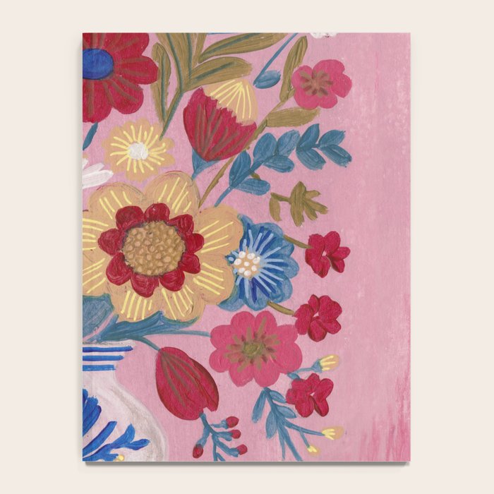 Still life Delft Blue Vase Bouquet Bright colours Notebook Gallery Image 4