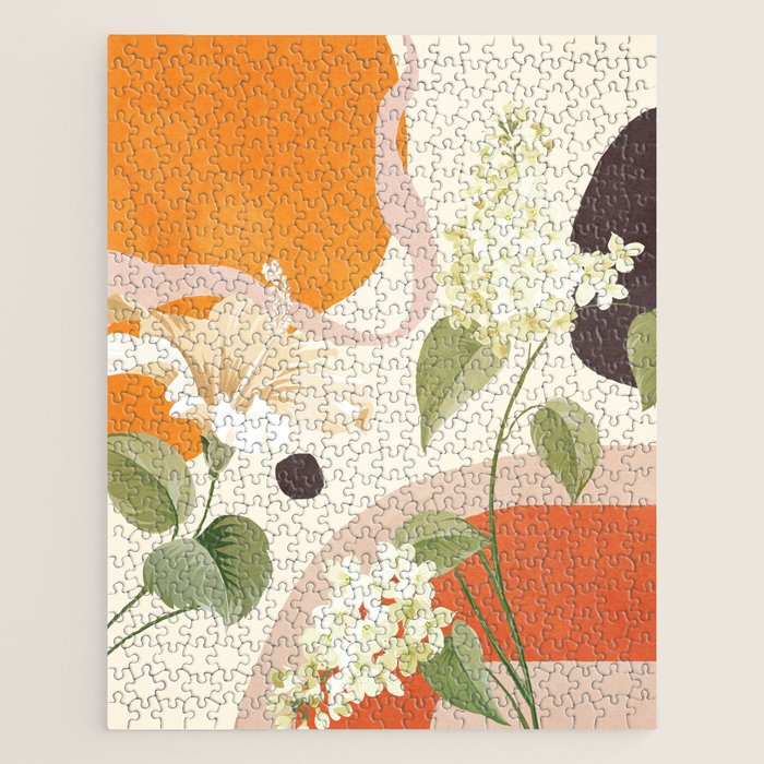 Colorful Flower Design 4 Jigsaw Puzzle