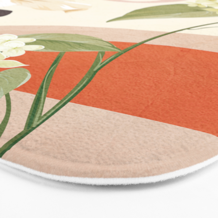Colorful Flower Design 4 Bath Mat Gallery Image 3