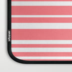Classic Stripes XXXII - Coral Pink Laptop Sleeve Gallery Image 3