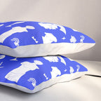 Blue ancient greek art statue pattern Pillow Sham Gallery Image 3