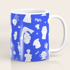 Blue ancient greek art statue pattern Coffee Mug Gallery Image 1