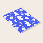 Blue ancient greek art statue pattern Notebook Gallery Image 2