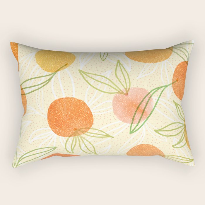 Summer Citrus Tropical Fruit Series Rectangular Pillow Gallery Image 1