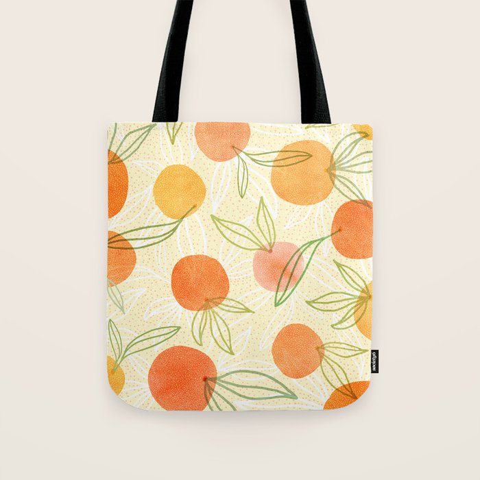Summer Citrus Tropical Fruit Series Tote Bag Gallery Image 1