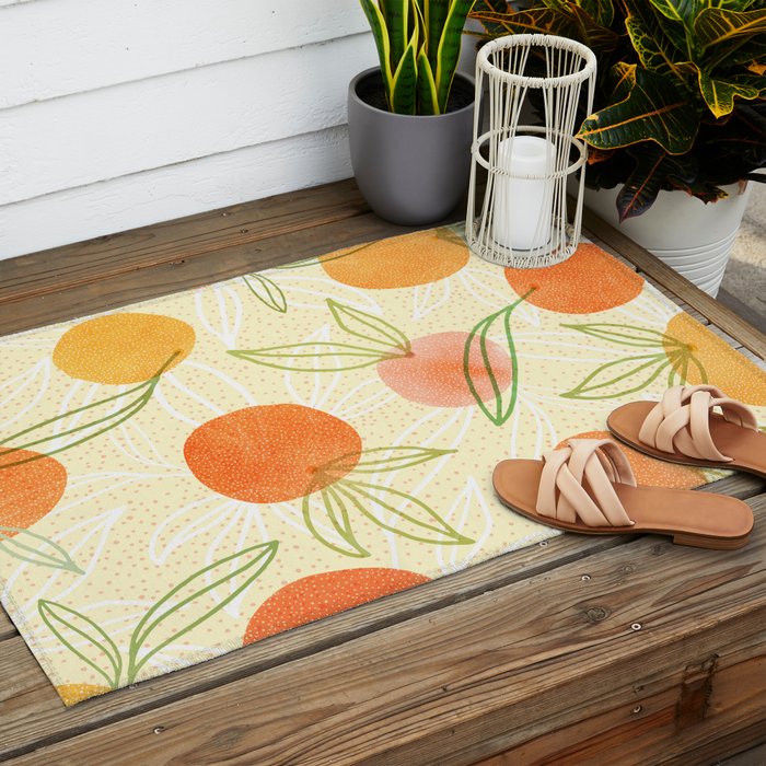 Summer Citrus Tropical Fruit Series Outdoor Rug Gallery Image 2