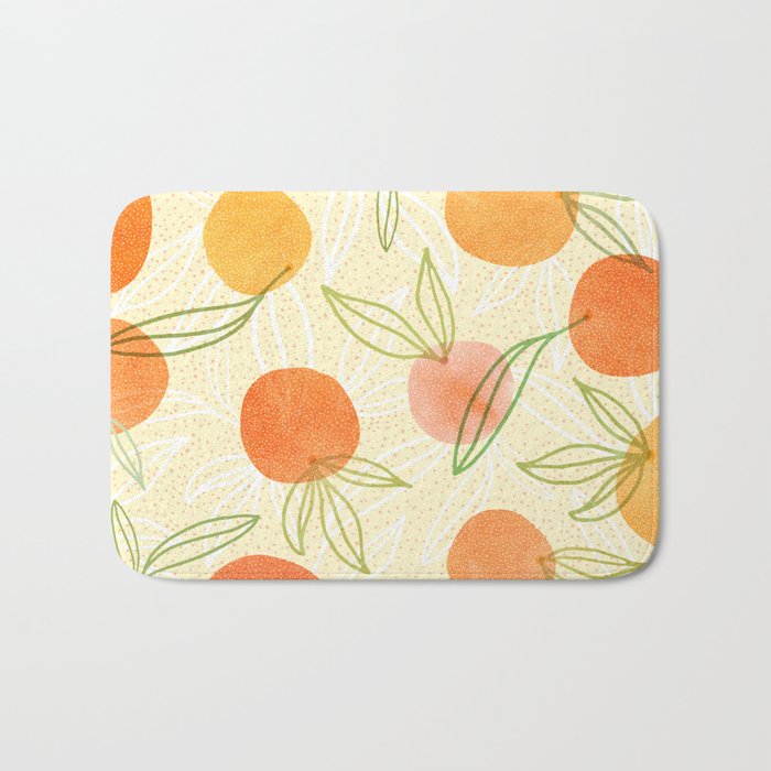 Summer Citrus Tropical Fruit Series Bath Mat Gallery Image 1