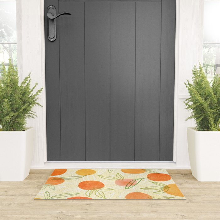 Summer Citrus Tropical Fruit Series Welcome Mat Gallery Image 3