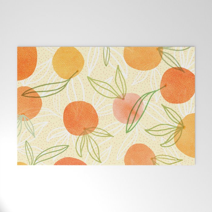 Summer Citrus Tropical Fruit Series Welcome Mat Gallery Image 1