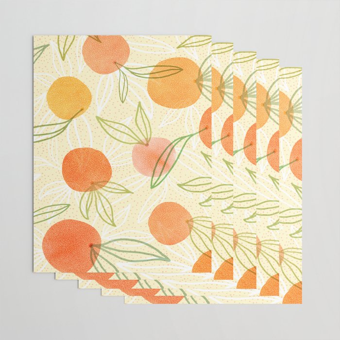 Summer Citrus Tropical Fruit Series Wrapping Paper Gallery Image 3