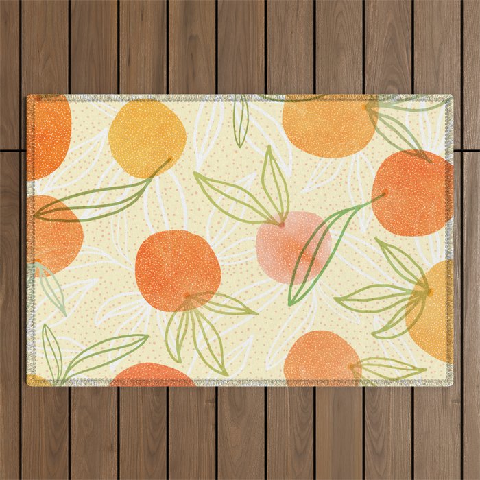 Summer Citrus Tropical Fruit Series Outdoor Rug Gallery Image 1