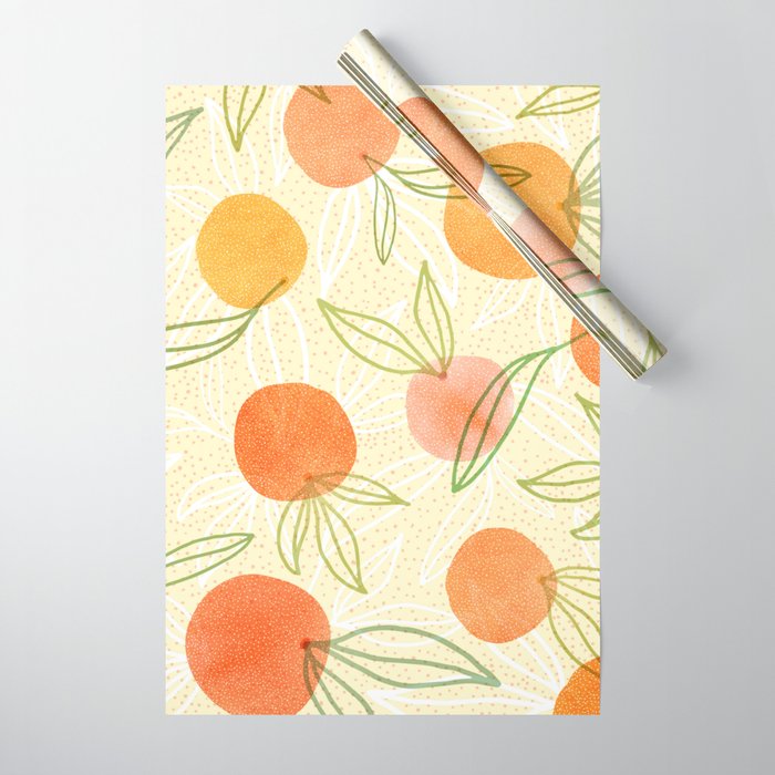 Summer Citrus Tropical Fruit Series Wrapping Paper Gallery Image 1