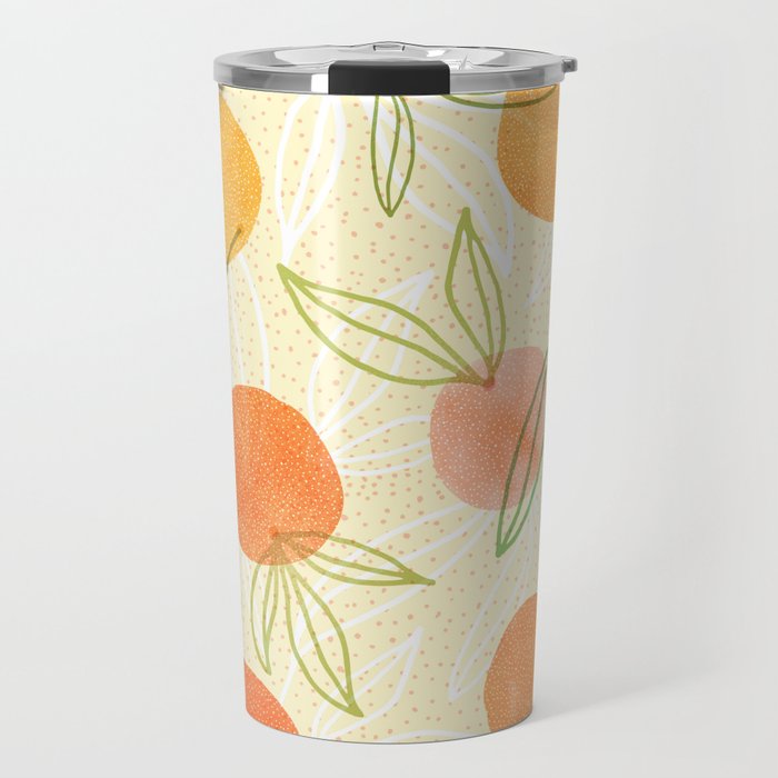 Summer Citrus Tropical Fruit Series Travel Mug Gallery Image 1