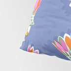 Badminton Birdie Pop Art court sport pattern on cobalt blue Pillow Sham Gallery Image 4